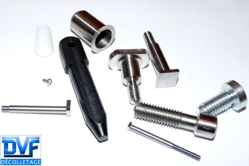 Sous-traitance décolletage pièces en acier, inox et plastique